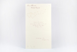 Partecipazione classica cuori - 08331